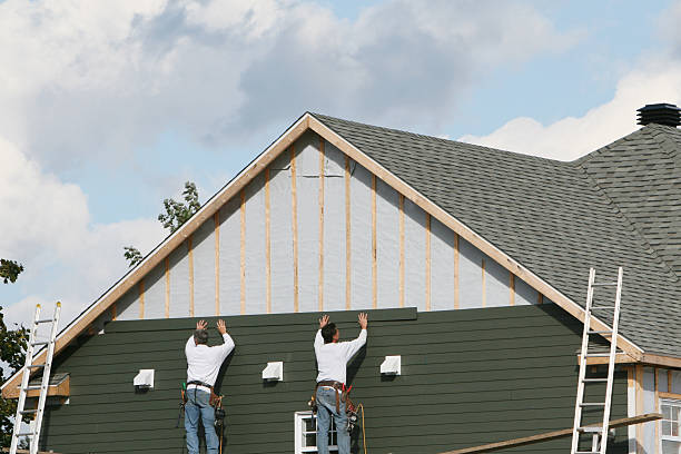 Professional Storm Damage Siding Repair technician working in Hines, IL
